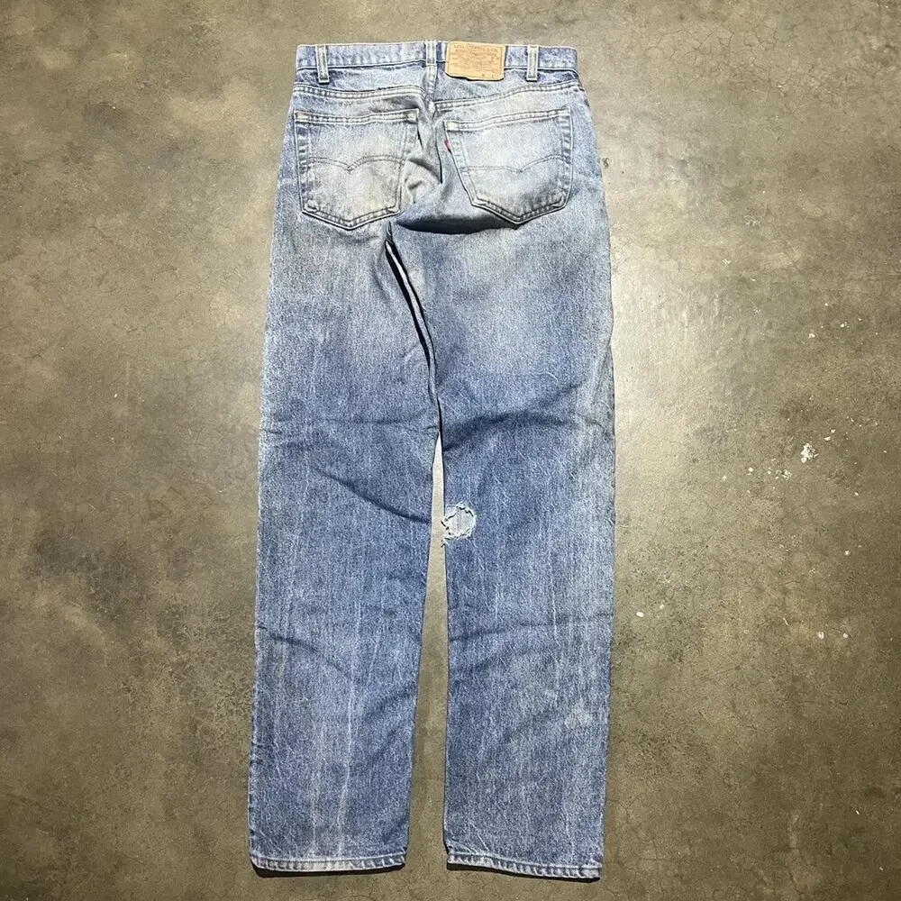 Vintage 80s Levi's 505xx Blue Regular Fit Jeans 30x32